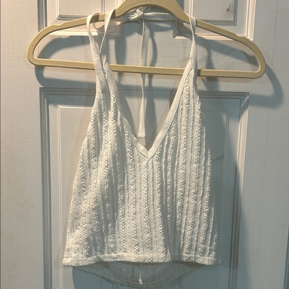 Zara White Knit Women's Top